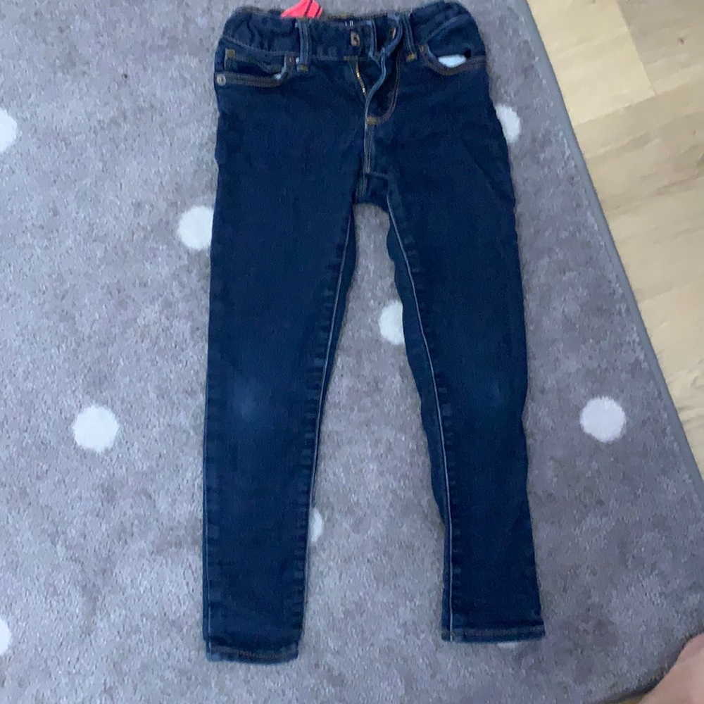 Gap girl blue adjustable super stretch skinny jean